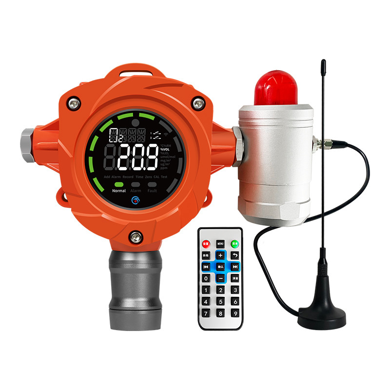 CE FCC ATEX Sertifikasi Sensor Gas Tetap Cerdas Monitor H2S EX Detektor ...