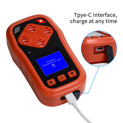 Analis Biogas Portable 4 In 1 CH4 CO2 H2S Multi Gas Detector Mudah Digunakan Analis Biogas