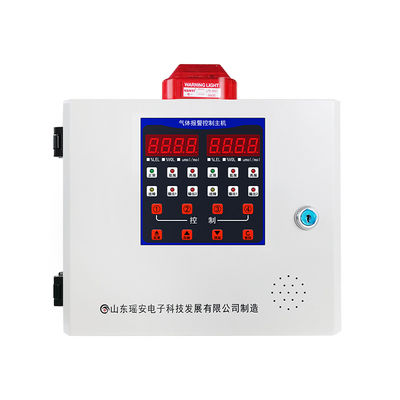 Kontroler Alarm Gas Dua Saluran 2.5kg RS485 4-20mA Panel Kontrol Detektor Gas