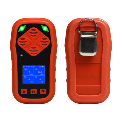 Detektor Multi Gas Portable Sensitif Tinggi CH4 H2S O2 CO 4 Dalam 1 Detektor Multi Gas
