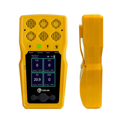 Detektor Multi-Gas Portabel 4 Meter Gas Portabel Lel, Co, H2s, Penganalisis Gas O2