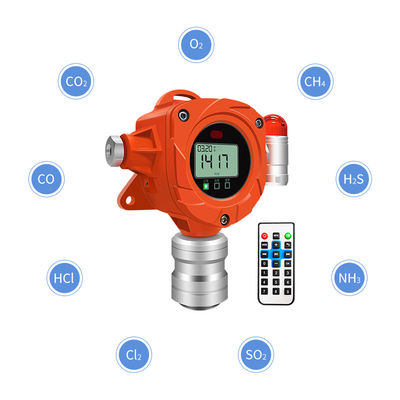 Detektor gas tetap dipasang di dinding Detektor gas C2h6 So2 Dengan sensor cerdas