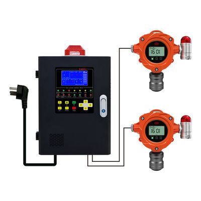 16 Zona Alarm Gas Control Panel Industri Gas Bahan Bakar Dan Toxic Detektor