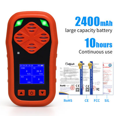 YA-CDX4 Detektor Gas Pribadi H2S O2 CO LEL 4 Detektor Kebocoran Gas Portable Gas Sniffer