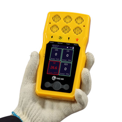 Keamanan Pribadi Multiple Gas Detector Gas Meter IP67 Portable 6 In 1 Gas Detector