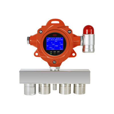 Detektor gas multi tetap EX O2 CH4 CO2 CO SO2 Sensor gas Detektor ozon 6 In 1 Gas Analyzer