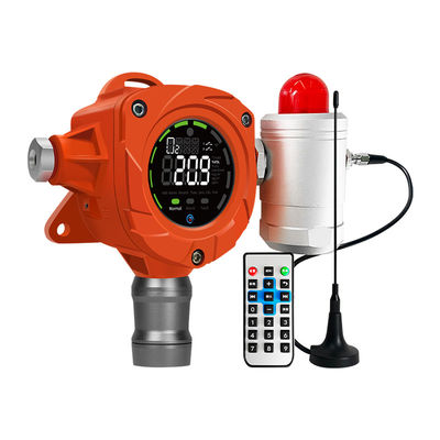 CE FCC ATEX Sertifikasi Sensor Gas Tetap Cerdas Monitor H2S EX Detektor Kebocoran Gas Analis Gas Tetap