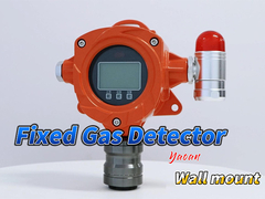 Detektor gas tetap industri yang dipasang di dinding detektor kebocoran gas monitor