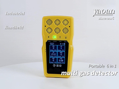 BTQ-YA-C100FT detektor gas genggam portabel 6 dalam 1 detektor gas multi dengan CE FCC ROSH